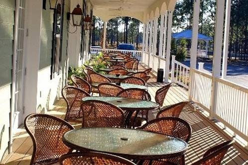 Covered outdoor deck