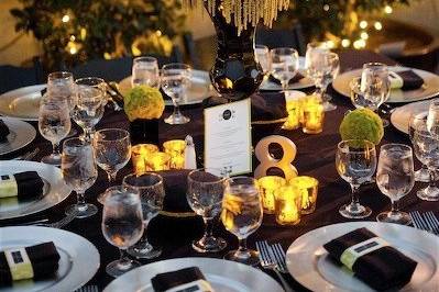 A Black Tie Affair Reception Table Centerpieces in North Little Rock, AR -  HODGE PODGE ETC FLOWERS & GIFT BASKETS