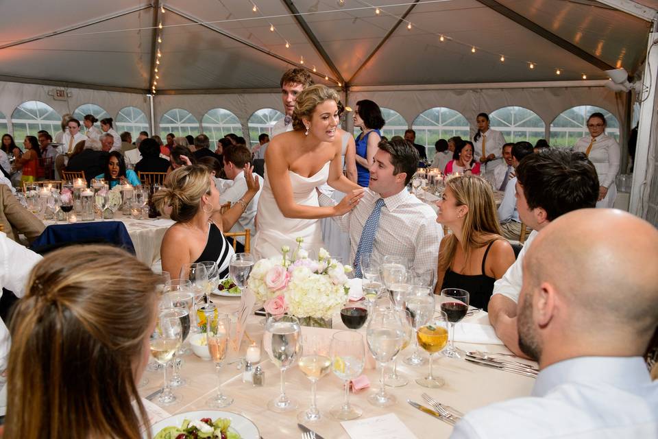 Tented reception