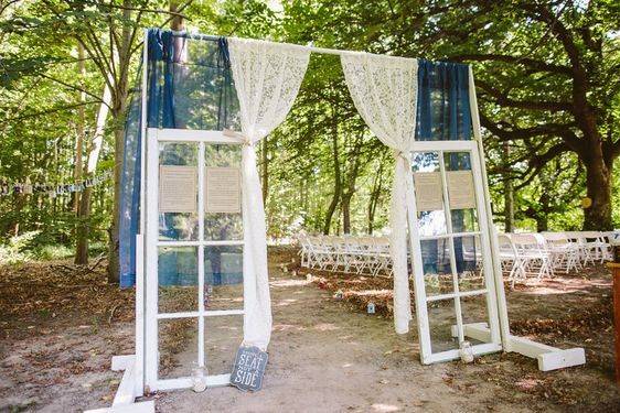 Outdoor reception setup