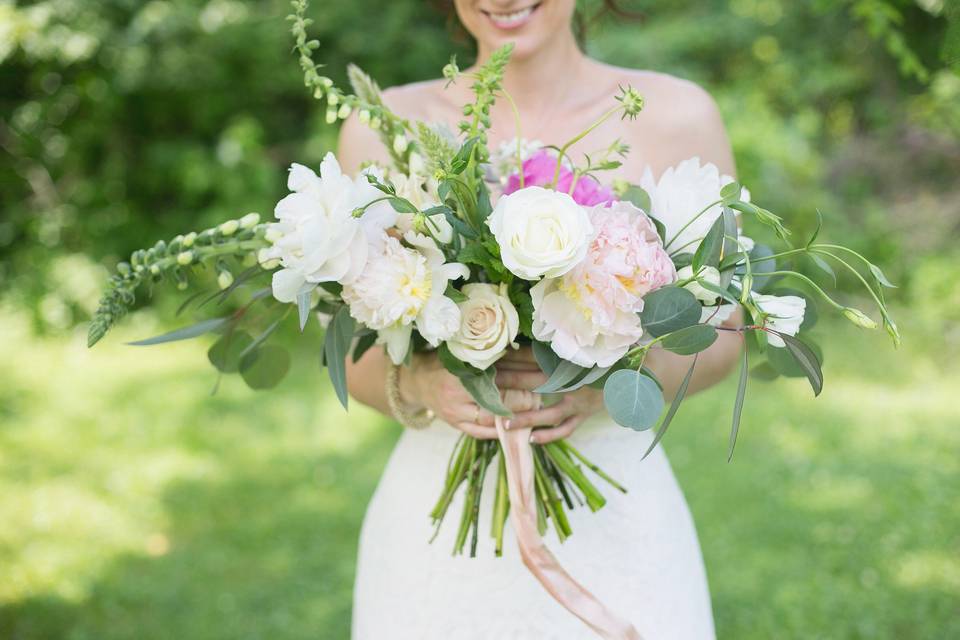 A handful of flowers