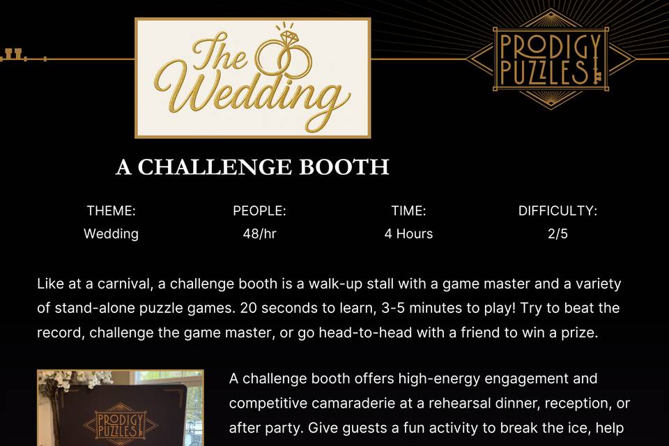 Wedding Booth - One Sheet