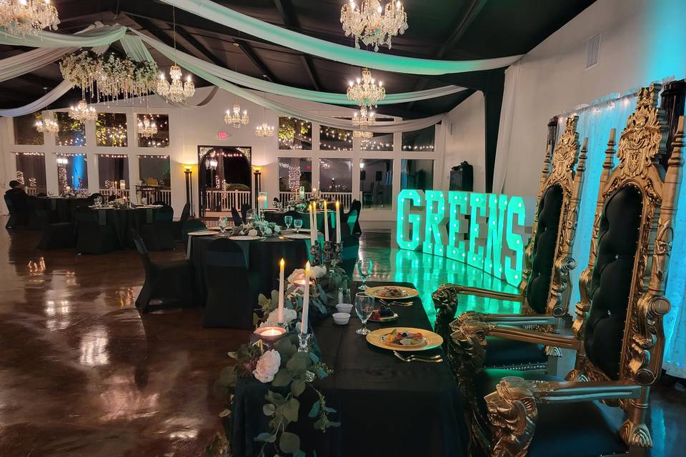 Beautiful Green Reception
