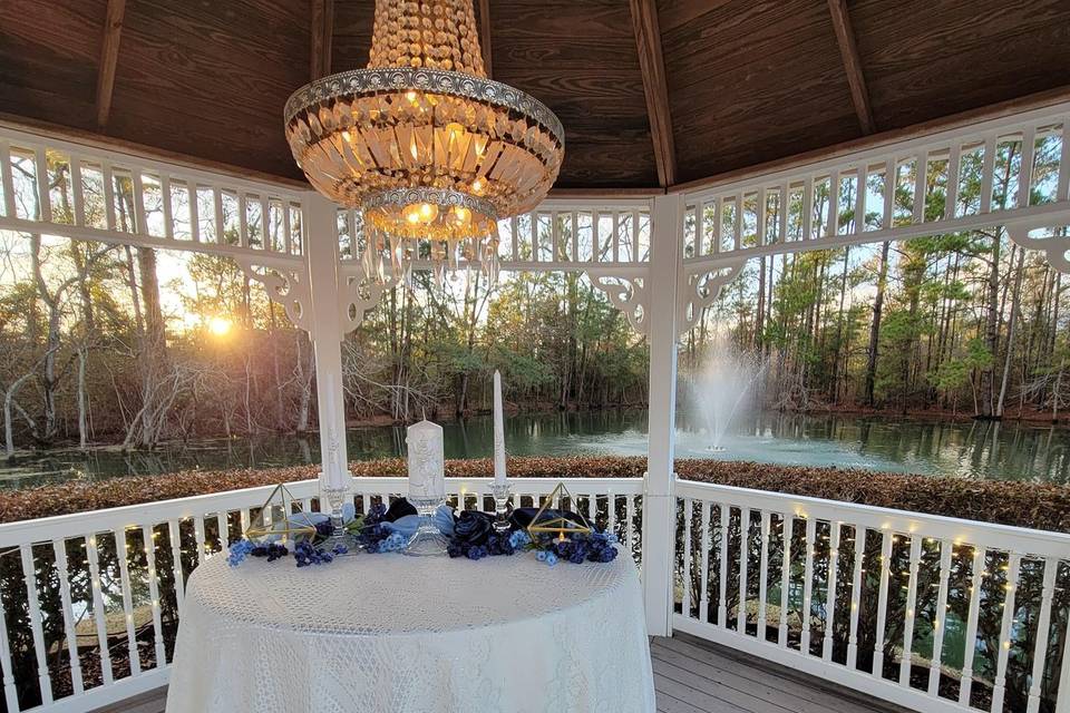 Unity Candle in the Gazebo