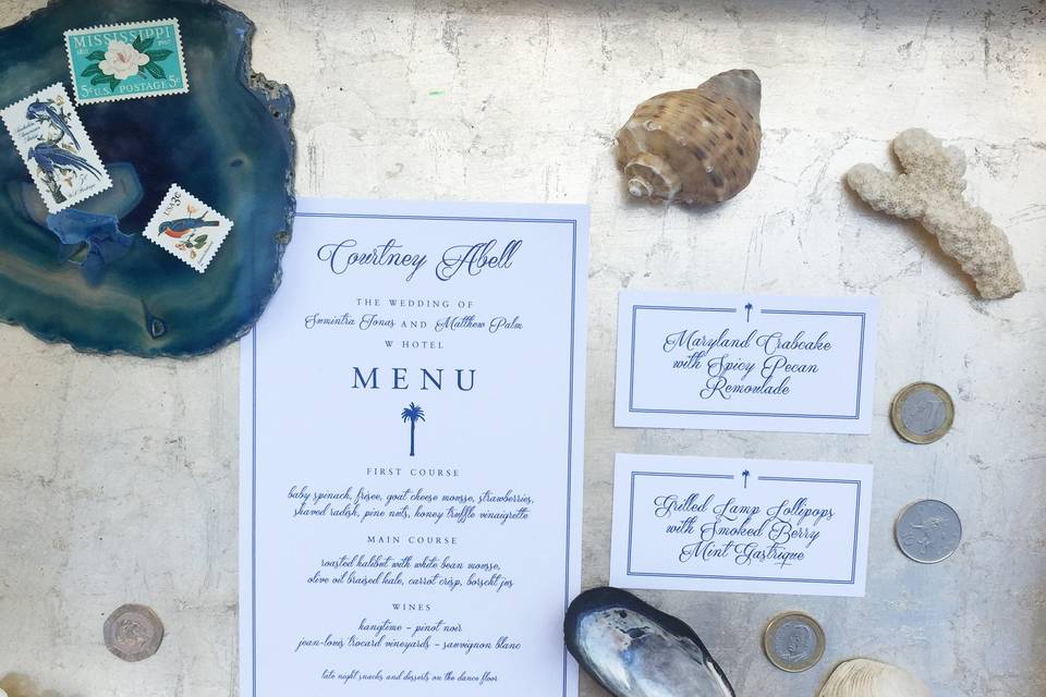 Menu and Food Cards