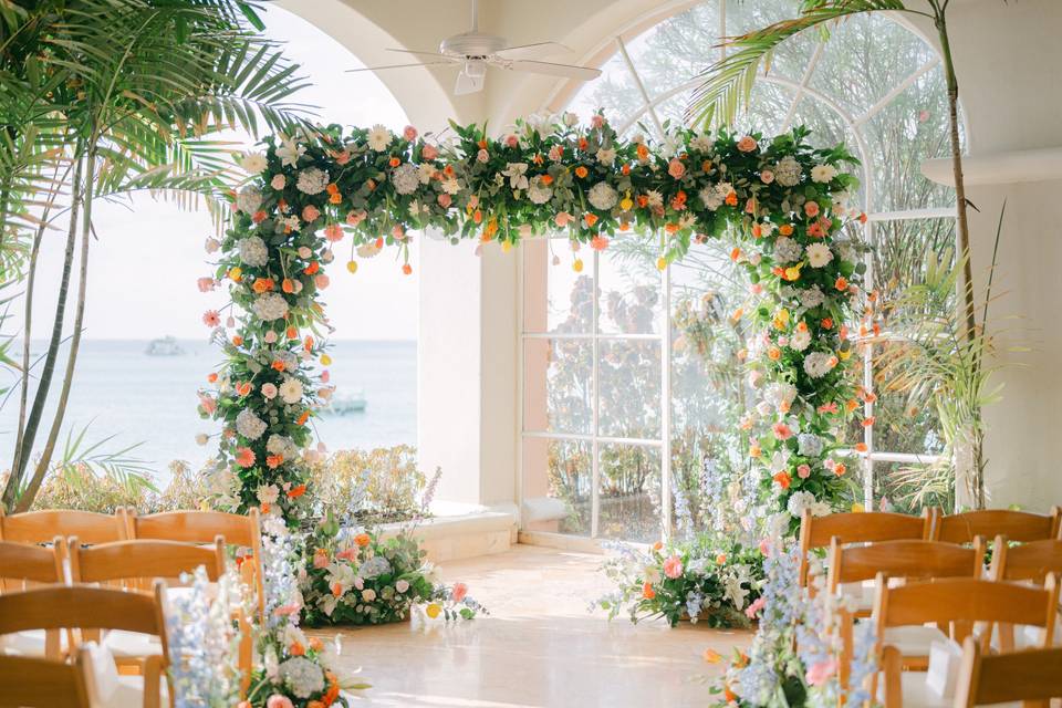 Palm Terrace wedding ceremony