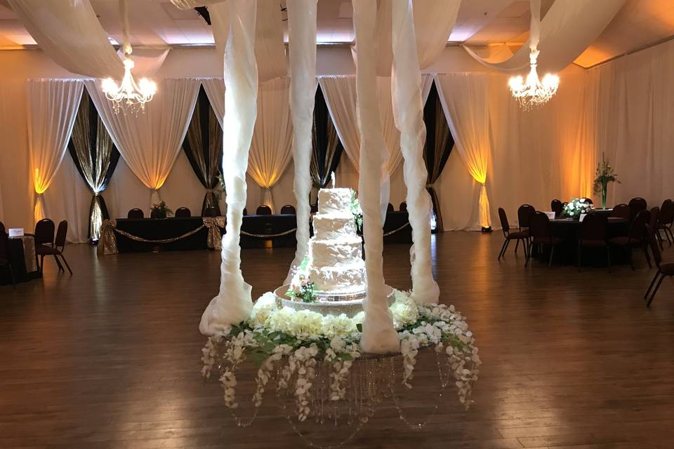 Hanging Cake Table, Drape