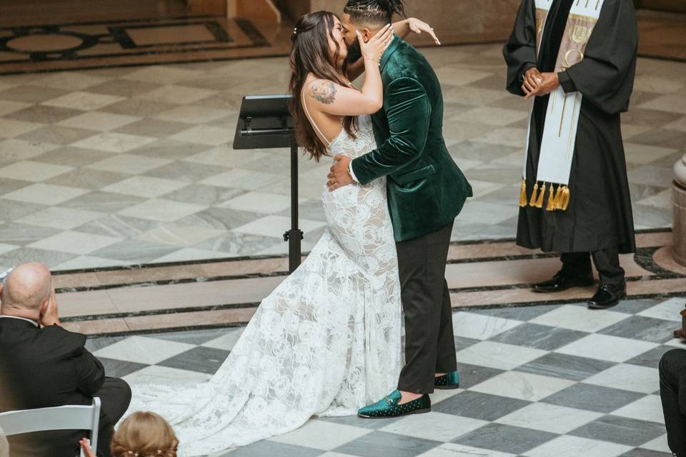 You may now kiss the bride