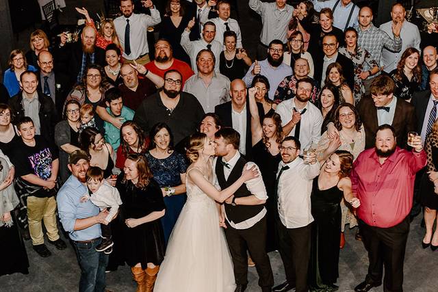 Group wedding photo