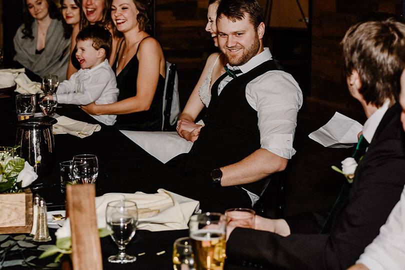 Group wedding photo