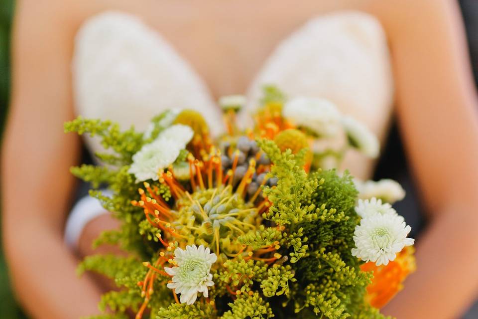 The bride's bouquet.