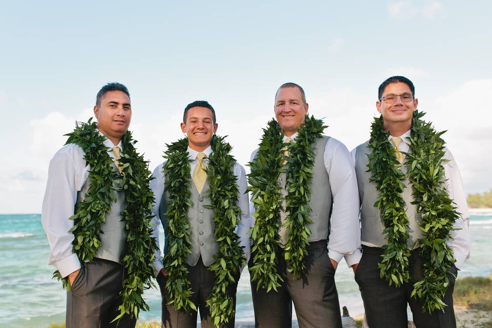 The groomsmen.