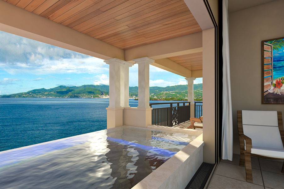 Sandals LaSource Grenada: Sandals' newest destination!3 villages: Pink Gin, Tahiti, ItalianFeatures: romantic soaking tubs in all Balinese and Italian Village rooms, 75 professional butler suites, 9 restaurants, 3 pools (plus 2 river pools), state-of-the-art spa, and more!