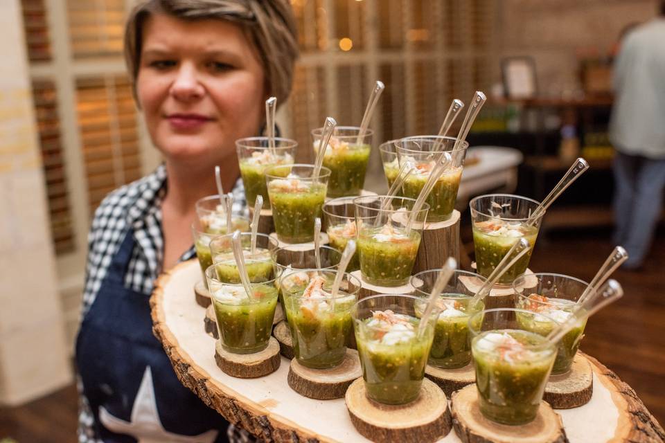 Tomatillo Gazpacho & Lump Crab