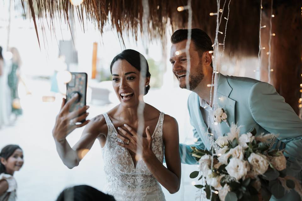 Wedding selfie