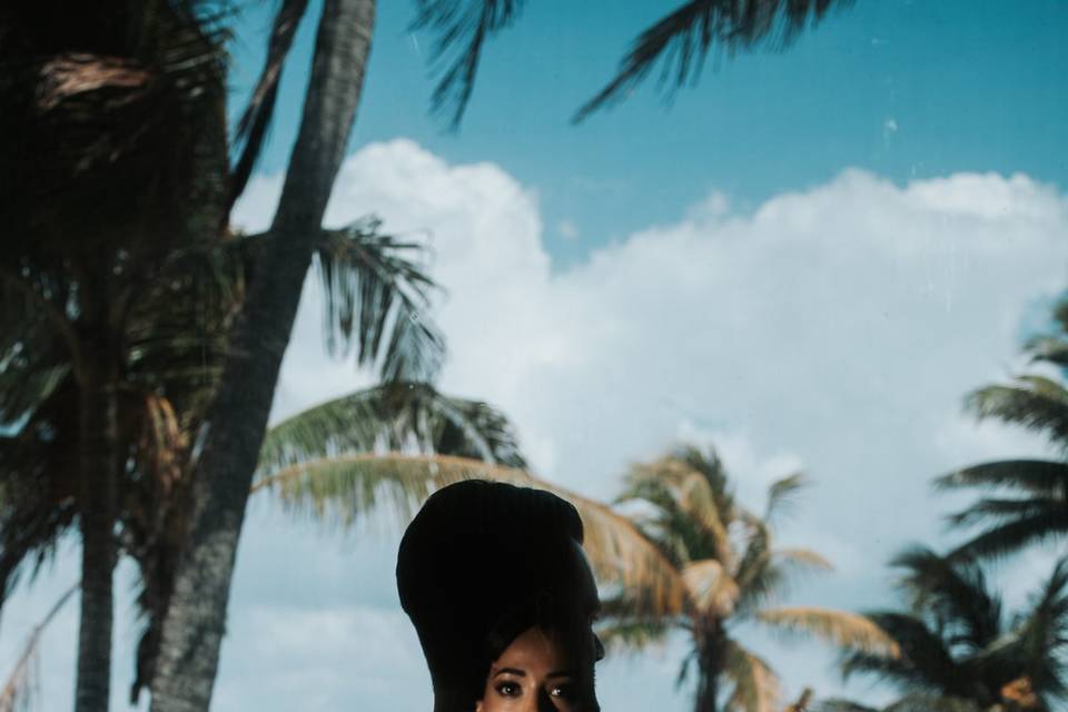 Riviera maya wedding on the be