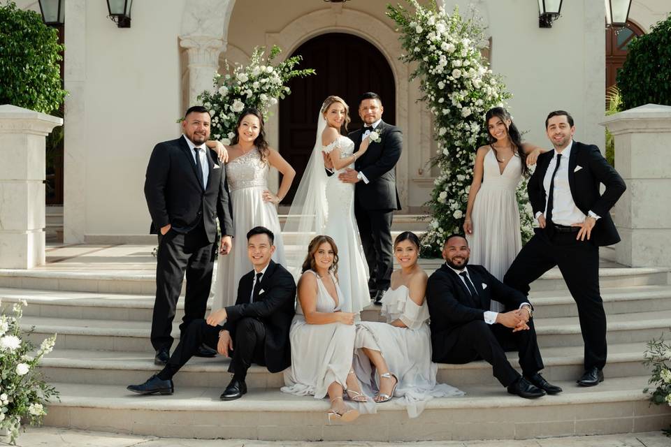 Bridal party cancun