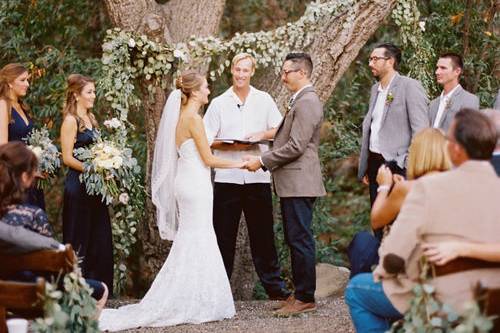 One ceremony site option at the ranch