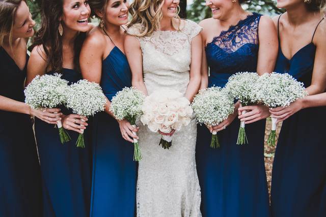 Bride and bridesmaids' bouquet