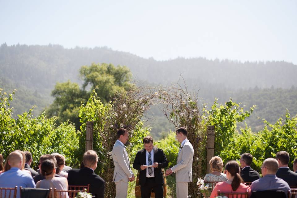 Tent wedding reception