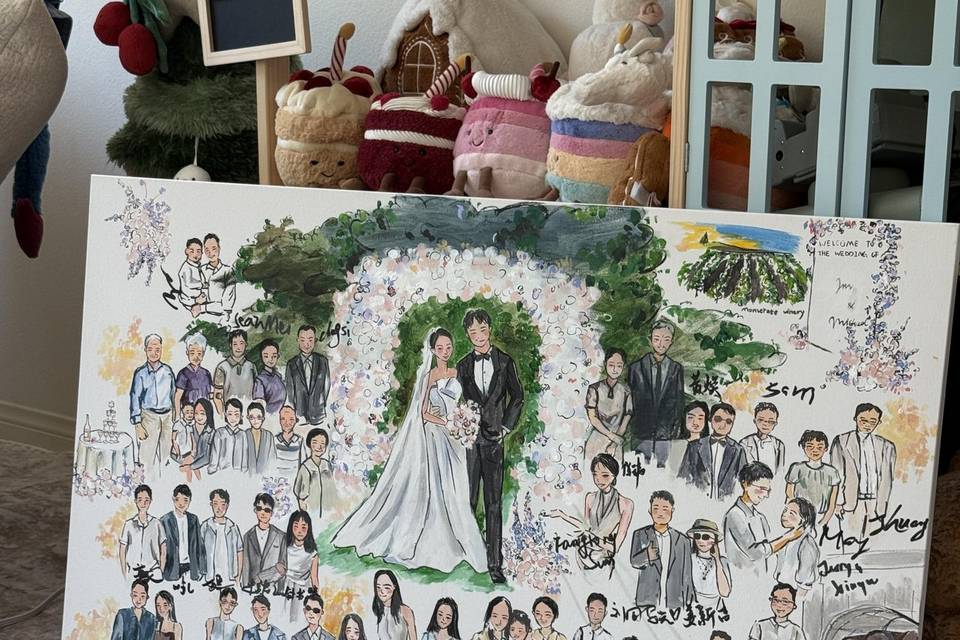Guest Collage Painting