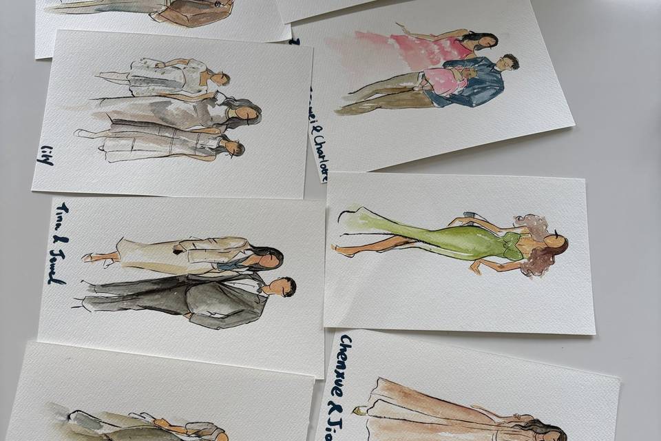 Guest Card Illustration