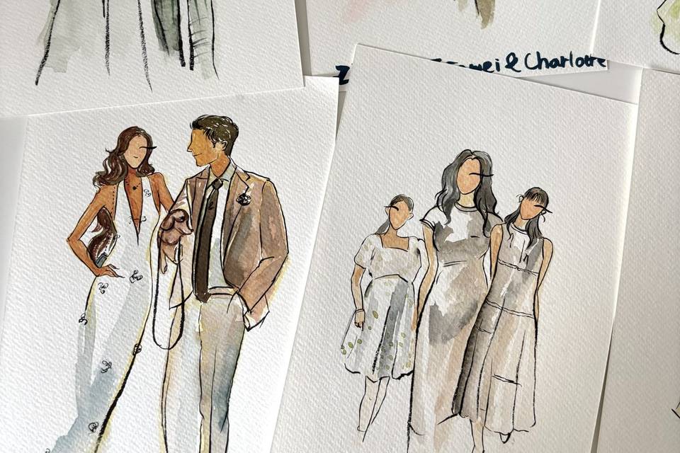 Guest Card Illustration