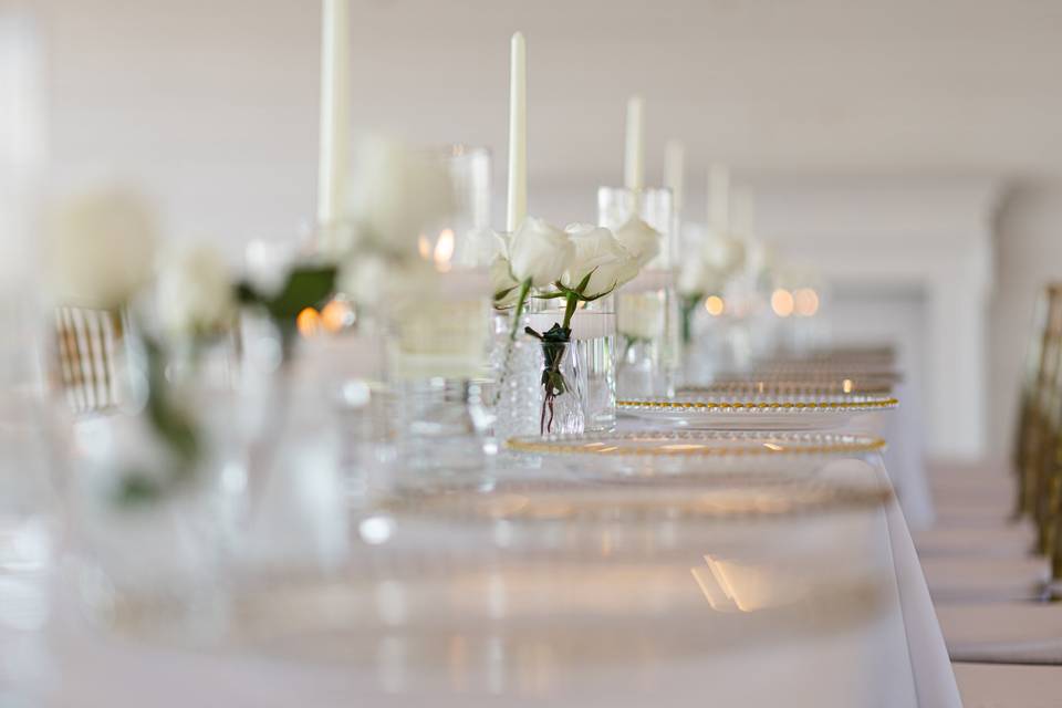 White table scape