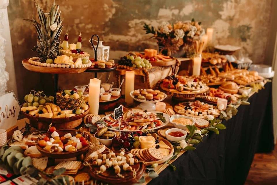 Wedding grazing table