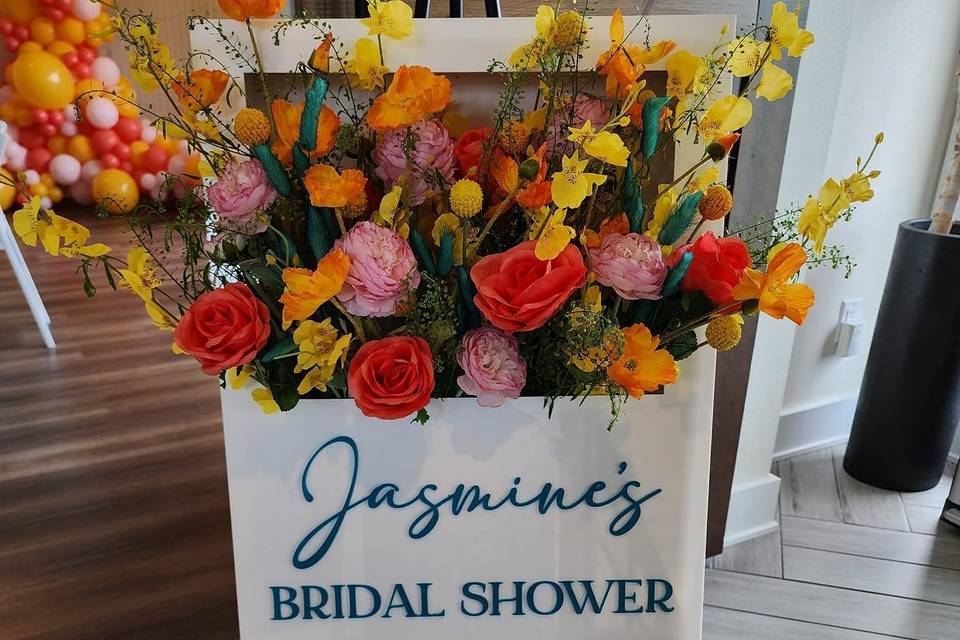 Bridal Shower Flower Box