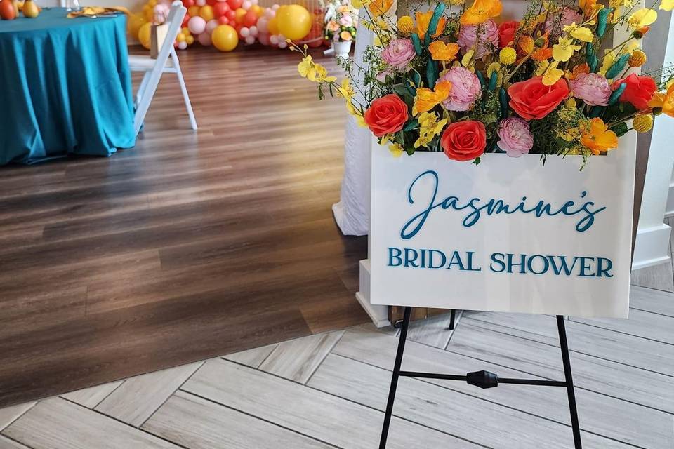 Custom signage Bridal Shower