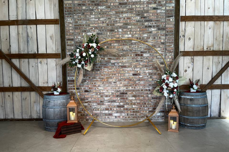 Rustic ceremony