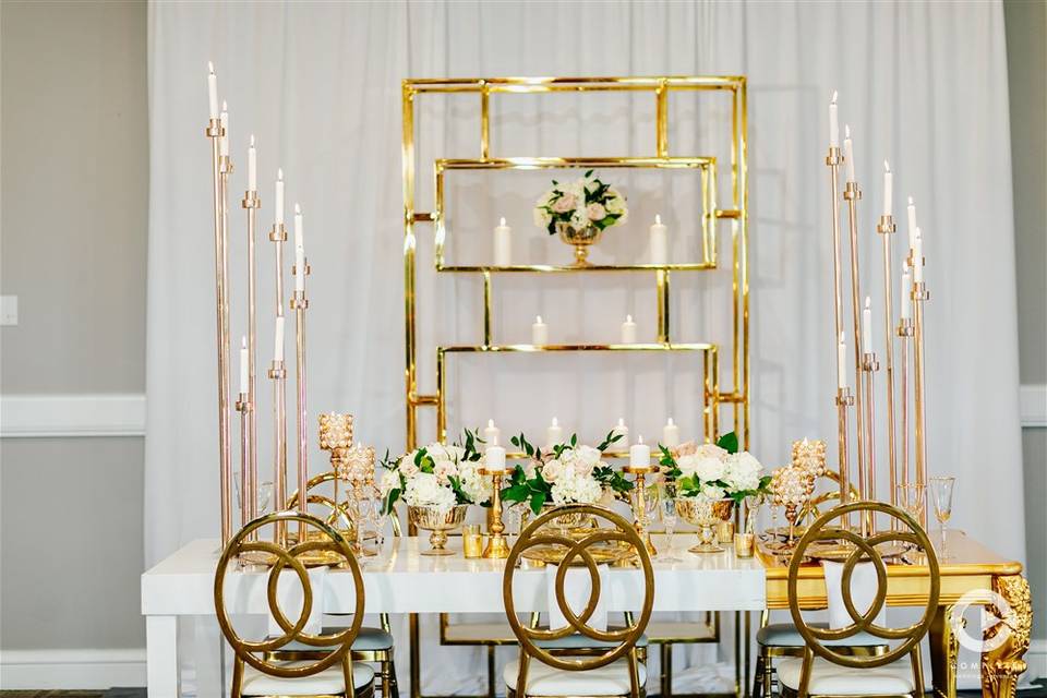 Classic Gold & White Wedding