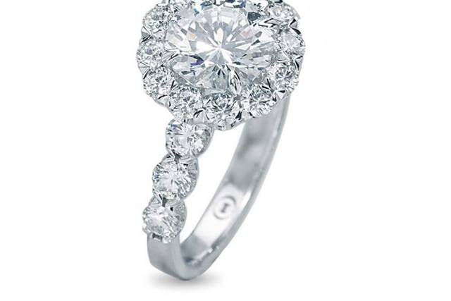 Garnet and Diamond Ring by Diamond Cellar | Diamond Cellar