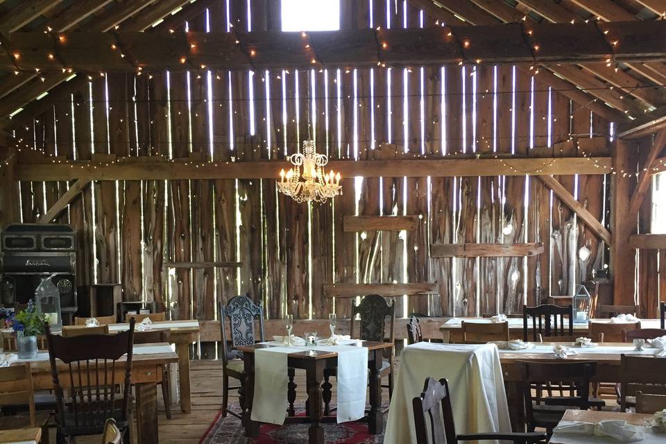 Rustic barn setting