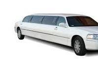 Classic white limousine