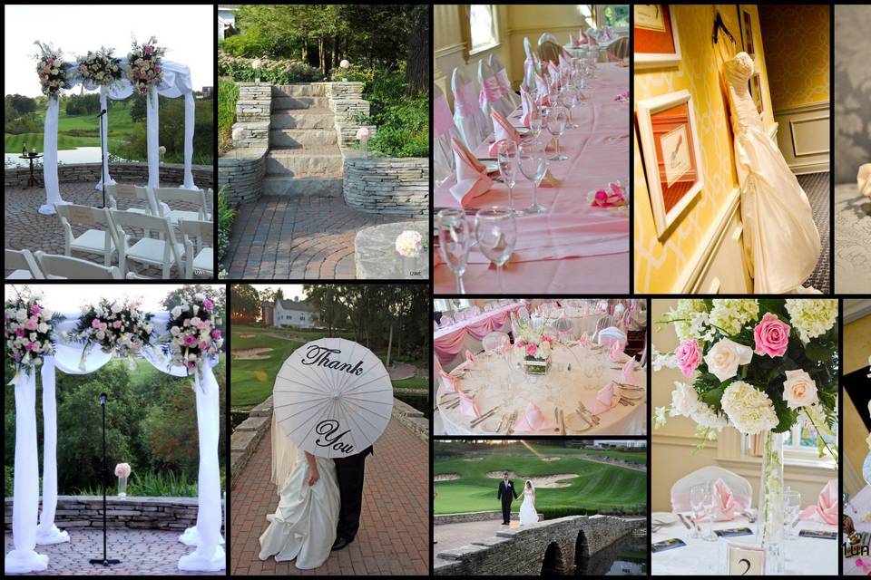 Wedding Decor and ideas...Linen, enclosed canopy w/floral , Centerpieces and much more!!
