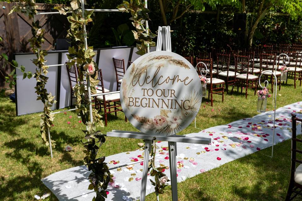 Ourdoor wedding fun!