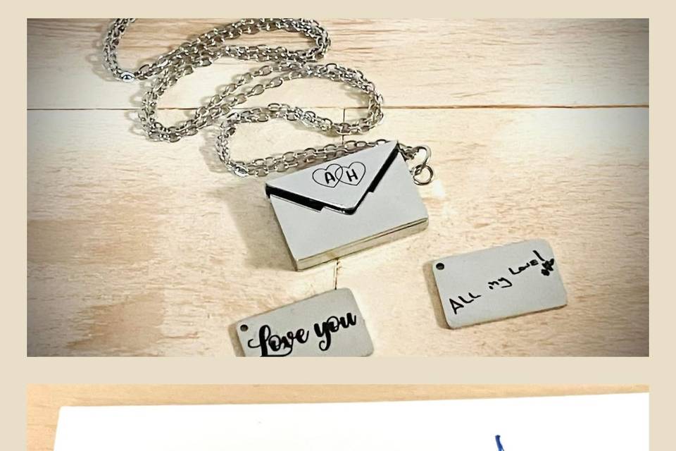 Handwriting jewelry