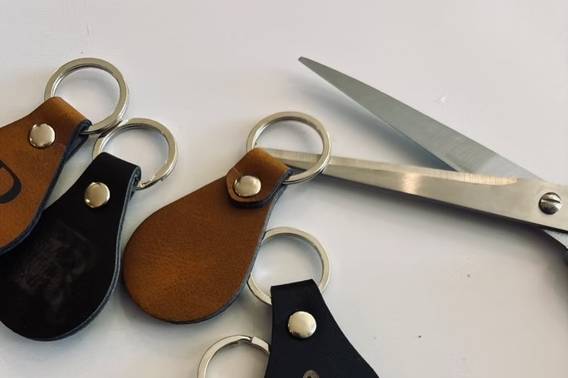 Leatherette key chains