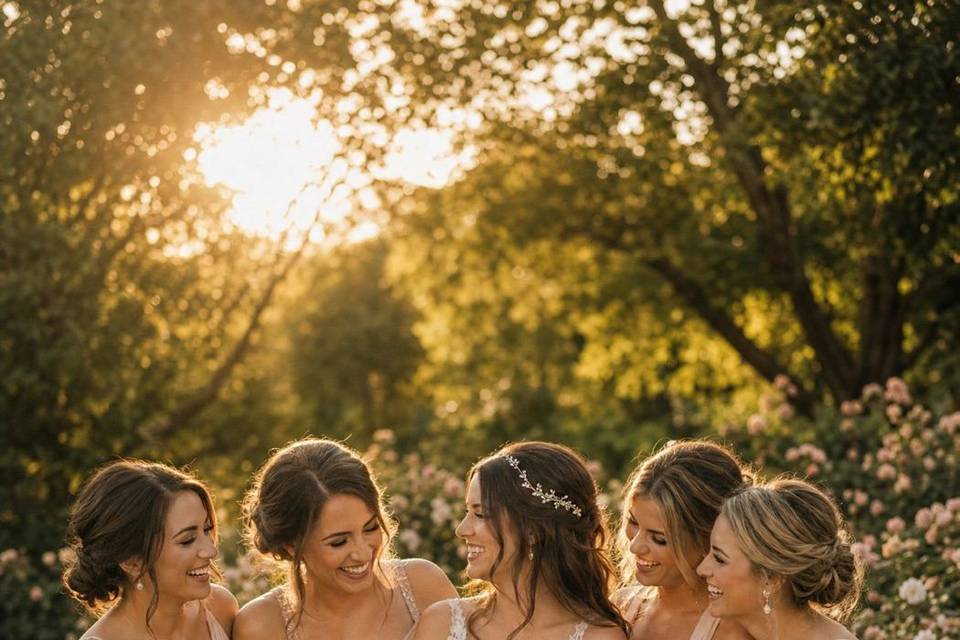 Bride & Bridesmaids