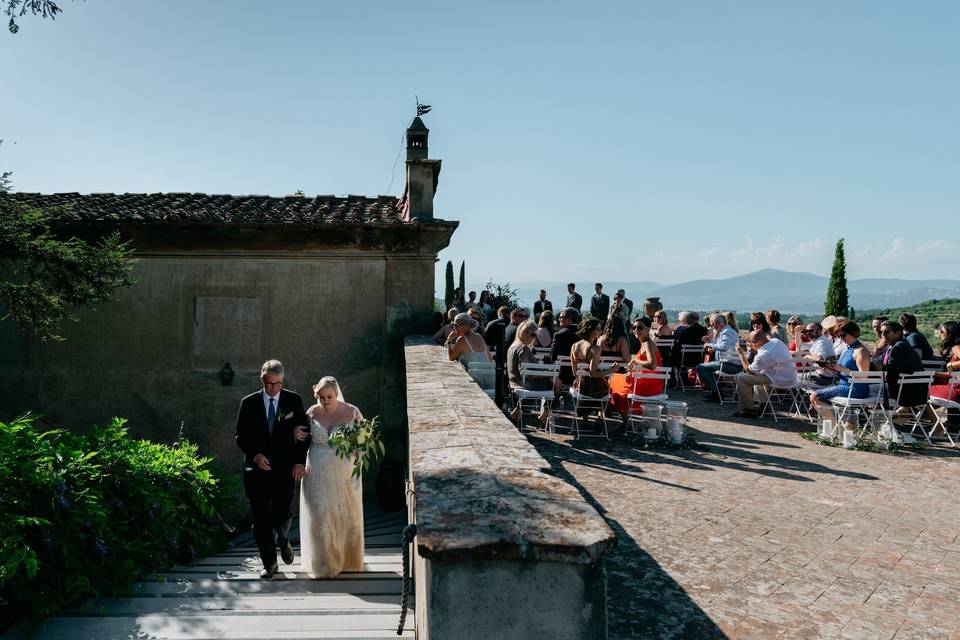 Outdoor ceremony Tuscany