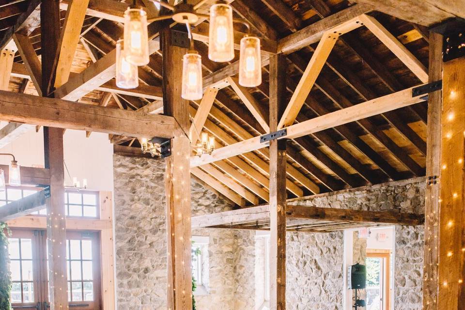 Barn ceremony setup - Molly & Victoria