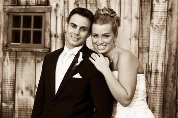 Topsfield Common with Bride and Groom