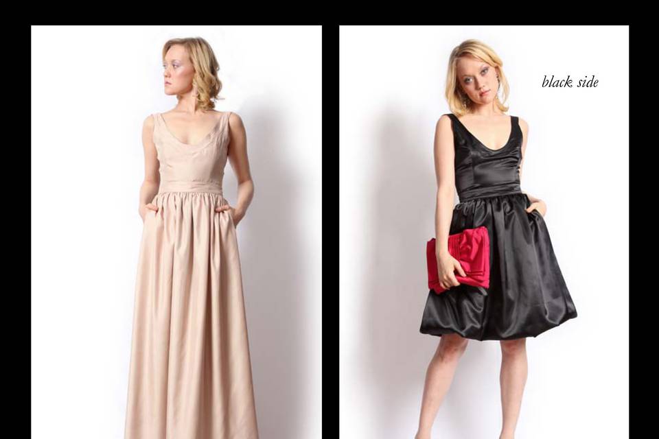 Durga-Kali: Reversible Bridesmaid Dresses