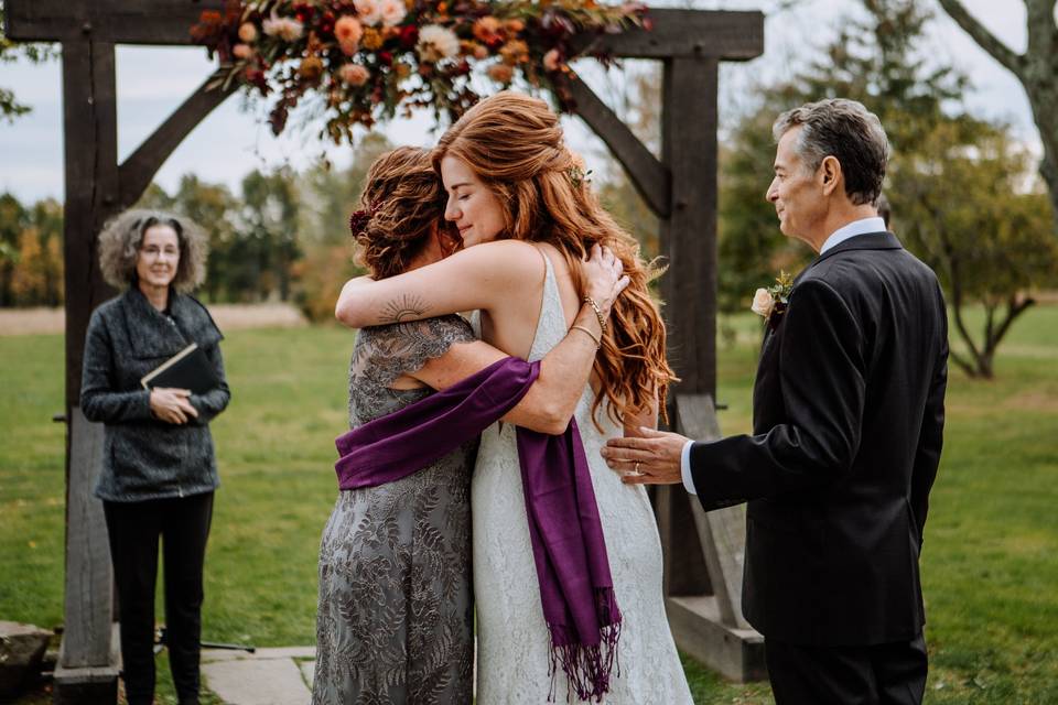 A bride's entrance