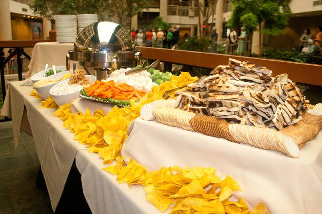 Buffet table
