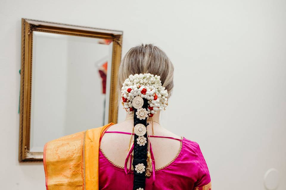 Indian bridal hair