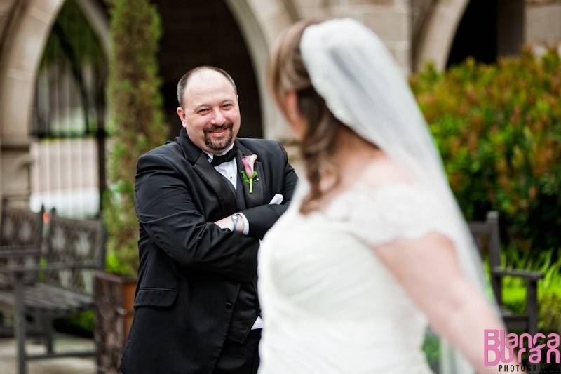 Happy groom