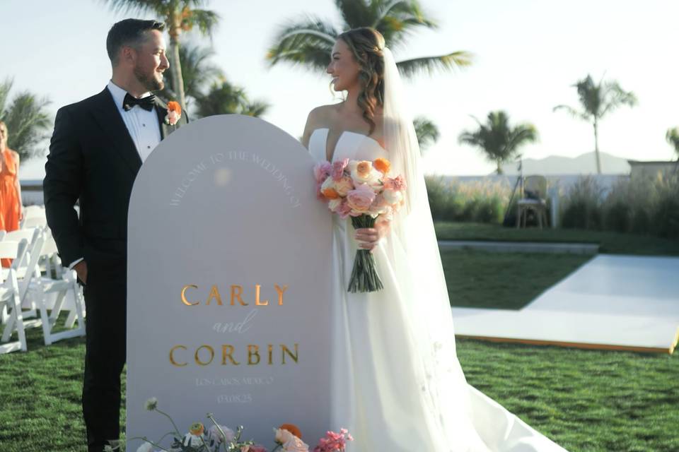At their wedding part